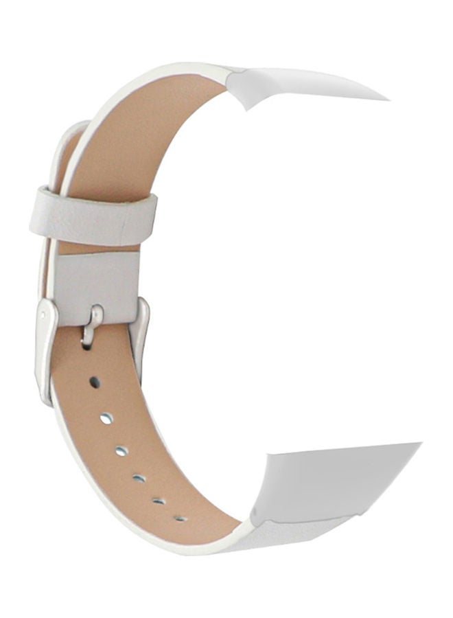 NIBEMINENT Replacement Leather Band For Honor 6 White - Image 1