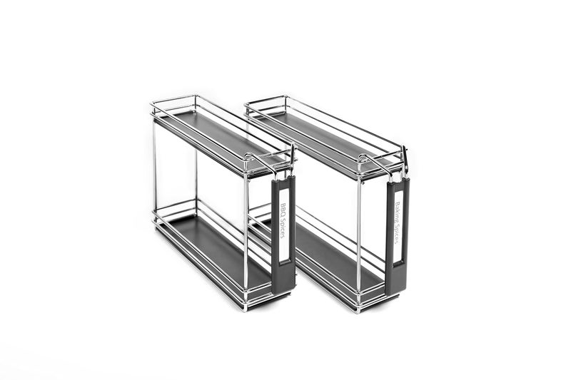 Nifty Solutions Spice Caddy - Set Of Two, Chrome - Image 1