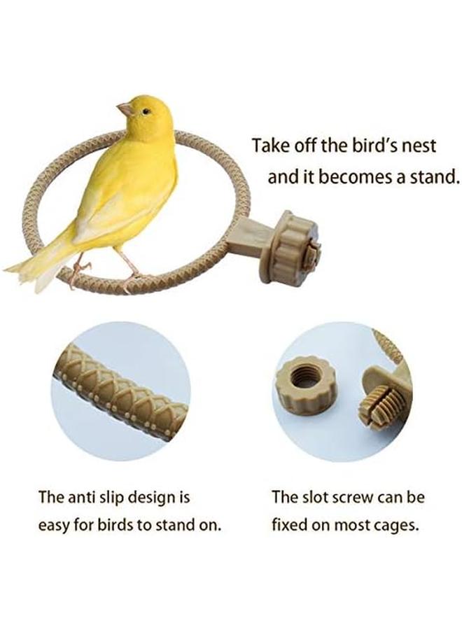 Generic Bird Nest Canary Finch Parrot Nest With Felt（4.5 Inches）  - Image 3
