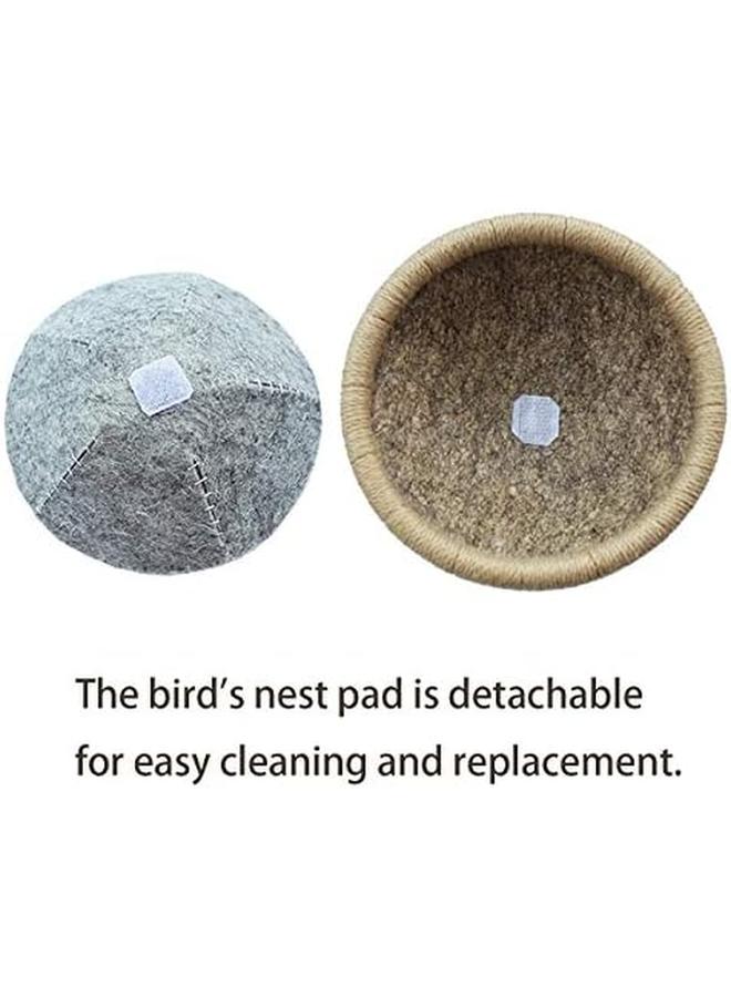 Generic Bird Nest Canary Finch Parrot Nest With Felt（4.5 Inches）  - Image 4