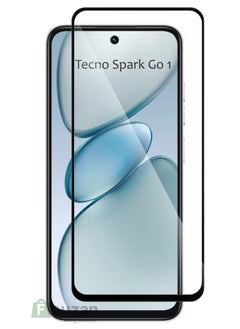 Tecno Spark Go 1 9H Hardness HD Tempered Glass Screen Protector 99% Transparency with device's original screen clarity and brightness