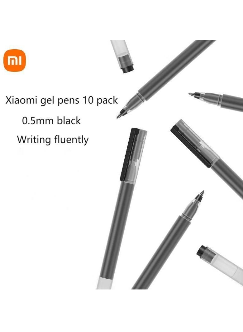 Pack Of 10 Xiaomi Gel Pens Smooth Writing Signature Pen Black