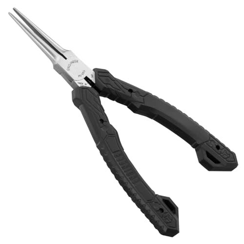 ENGINEER Compact Precision Compact Long Nose Pliers (Needle tip),Professional Grade, ESD Safe with Carbon Steel Jaws. Made in Japan. ps-03,Black,141mm - Image 4