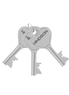 HINDSON HINDSON Lock Round 65mm with 3 Key Steel Double Locking 8 Lever Padlock for Door Gate Shutter Finish Silver Lock with Chain  - Image 3