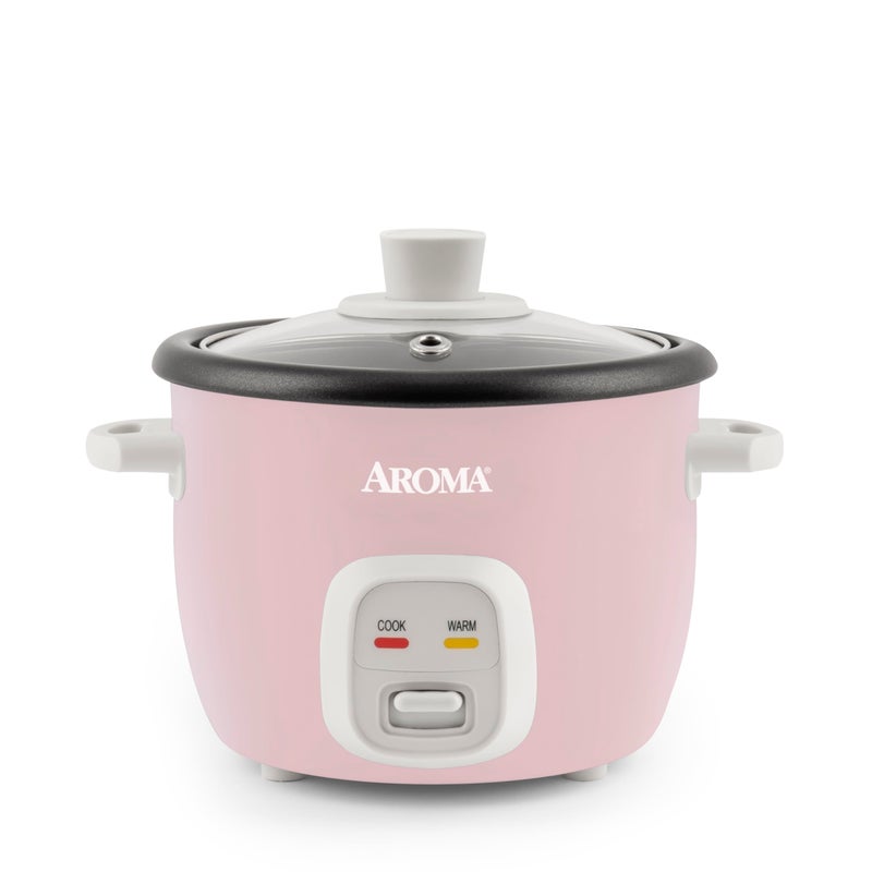 Aroma طباخ الأرز والحبوب من أروما هاوسويرز سعة 4 أكواب (مطبوخة) / 1 لتر (ARC-302NGP)، وردي - Image 1