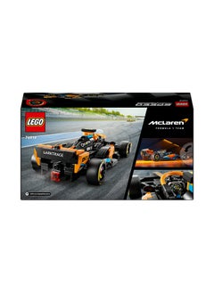 LEGO 76919 أبطال السرعة 2023 سيارة سباق ماكلارين فورمولا 1 لعبة نموذج قابلة للبناء للأطفال، مجموعة نموذج قابلة للعب، فكرة هدية لعروض اللعب للأولاد والبنات بعمر 9 سنوات وما فوق الذين يستمتعون باللعب المستقل  - Image 2