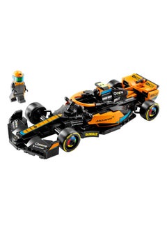 LEGO 76919 أبطال السرعة 2023 سيارة سباق ماكلارين فورمولا 1 لعبة نموذج قابلة للبناء للأطفال، مجموعة نموذج قابلة للعب، فكرة هدية لعروض اللعب للأولاد والبنات بعمر 9 سنوات وما فوق الذين يستمتعون باللعب المستقل  - Image 4