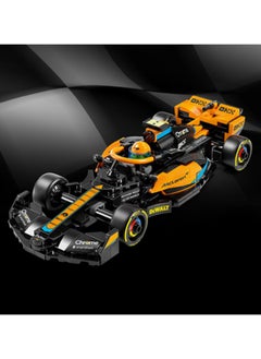LEGO 76919 أبطال السرعة 2023 سيارة سباق ماكلارين فورمولا 1 لعبة نموذج قابلة للبناء للأطفال، مجموعة نموذج قابلة للعب، فكرة هدية لعروض اللعب للأولاد والبنات بعمر 9 سنوات وما فوق الذين يستمتعون باللعب المستقل  - Image 5