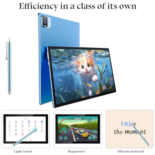 ZZB Tablet with Keyboard 10 inch Tablets Android 13 Tableta 2 in 1 Tablet 8GB+128GB/1TB Expansion Game Tab Included Case Wireless Mouse Stylus 10.1" Tablets PC Dual Camera 5G-WiFi WiFi6 Bluetooth - Image 5