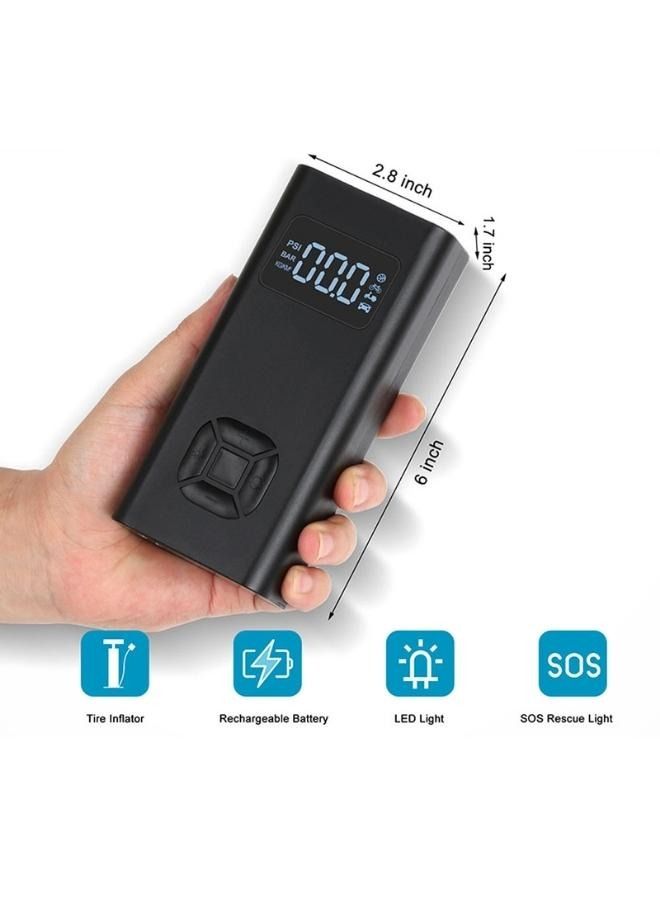 Crony مضخة هواء كهربائية محمولة 12 فولت 150 PSI قابلة لإعادة الشحن 6500 مللي أمبير مضخة هواء للسيارة مضخة إطارات السيارة بدون سلك ضاغط محمول - Image 5