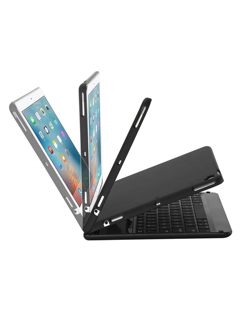 Keyboard Case for iPad Air/Air 2/ iPad 9.7 6th 5th 2017 2018/ iPad Pro 9.7 2016-360 Degree Rotation Swivel Cover Case with Wireless Keyboard - Image 5
