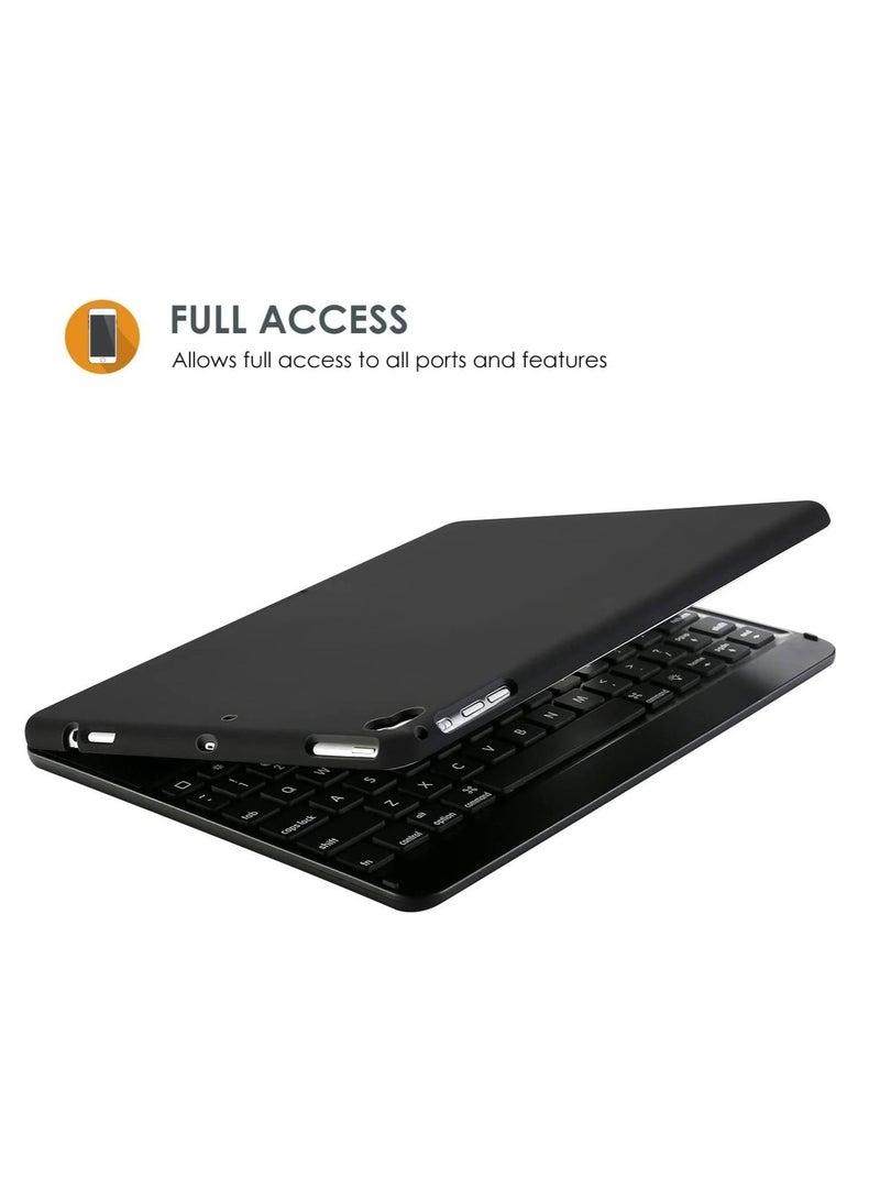 Keyboard Case for iPad Air/Air 2/ iPad 9.7 6th 5th 2017 2018/ iPad Pro 9.7 2016-360 Degree Rotation Swivel Cover Case with Wireless Keyboard - Image 4