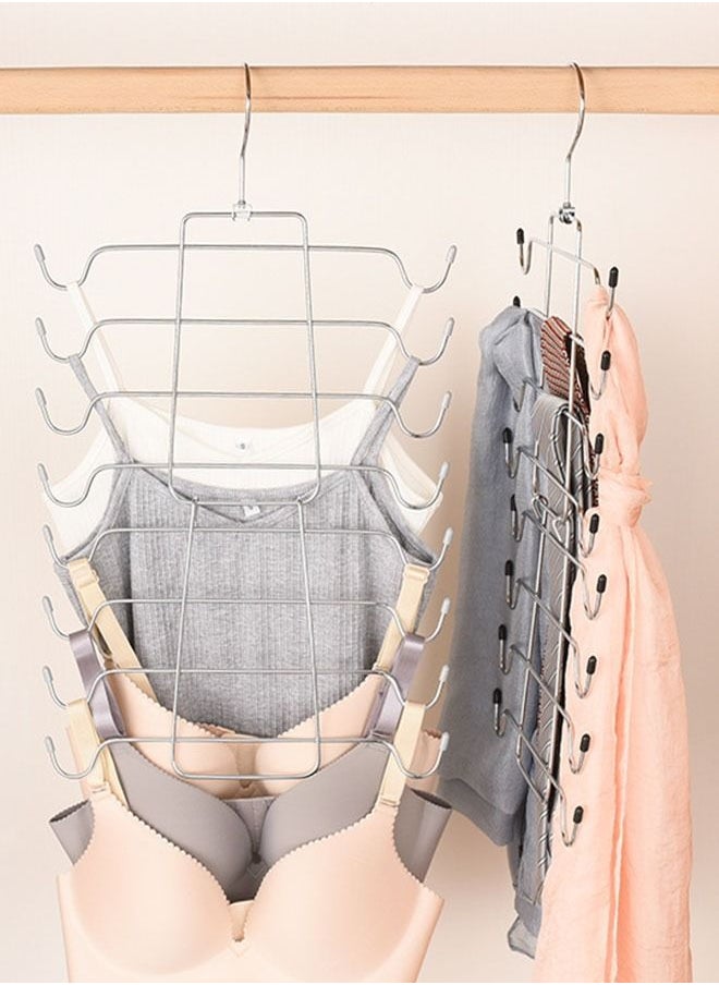 ZCM-HAPPY 2 Piece of Multi-layer Folding Underwear Clothes Hanger  - Image 4