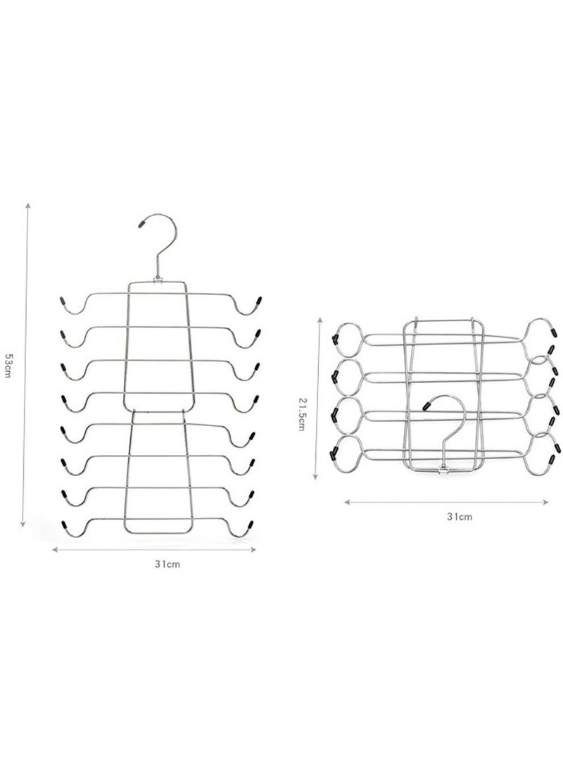 ZCM-HAPPY 2 Piece of Multi-layer Folding Underwear Clothes Hanger  - Image 2