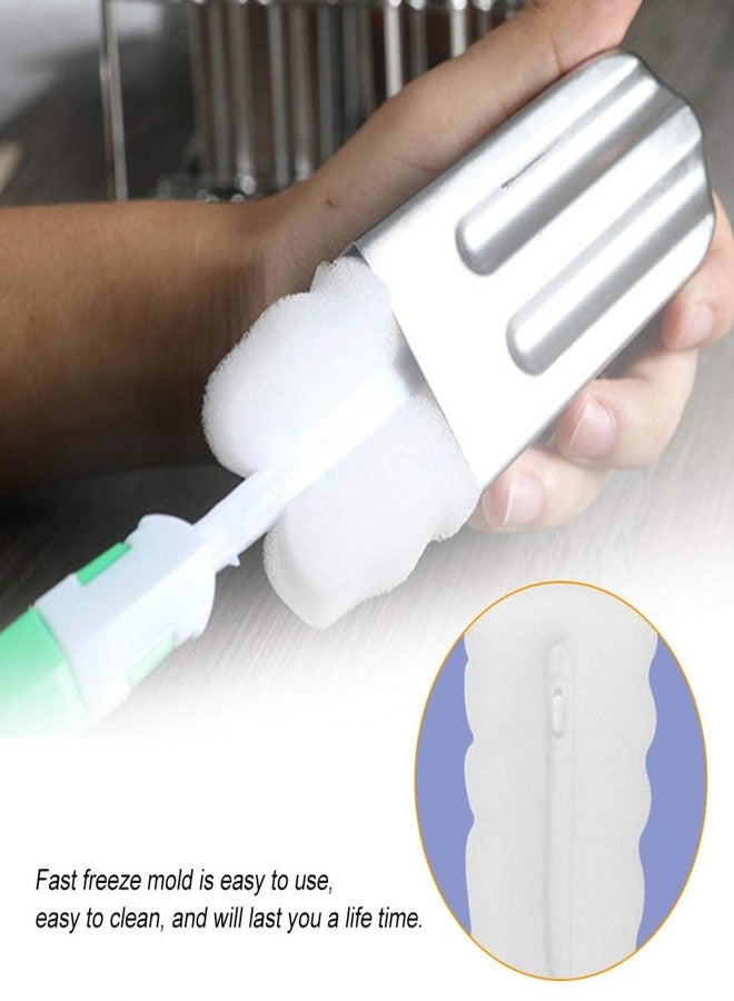 ciciglow 10Pcs Stainless Steel with 100Pcs Sticks Holder,Commercial Ice Ice Cream Maker (Round head) - Image 5