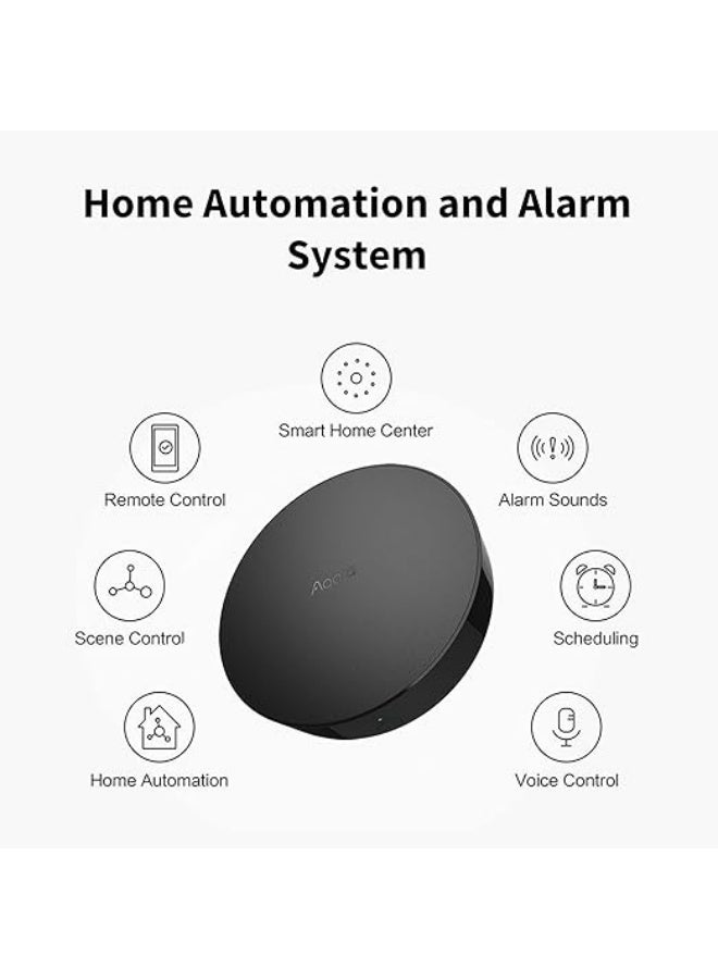 Aqara Hub M2 Smart Home Center, Zigbee 3.0 Support, Up to 128 Devices, 360° Infared Control, Ethernet RJ45 Port, Built In Speaker, USB Power, All Round Compatibility, Black | HM2-G01 - Image 3
