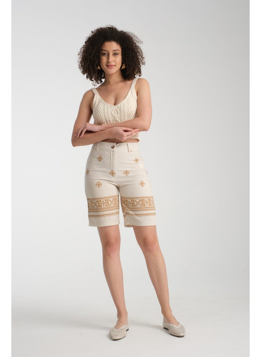 Rodi - Women's Linen Shorts 8228 - Image 1