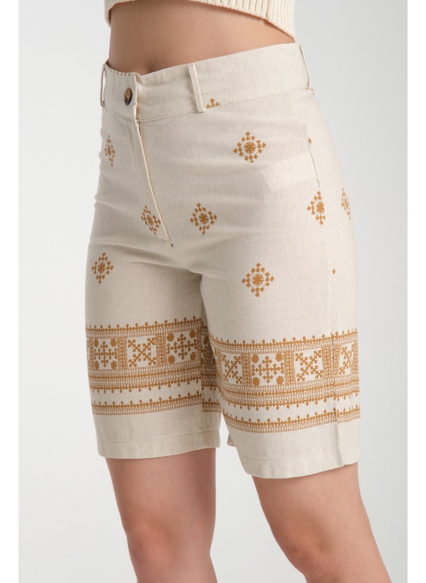 Rodi - Women's Linen Shorts 8228 - Image 1