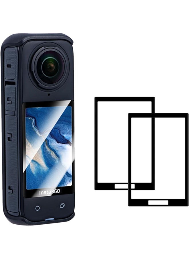 SJet - 2 Pack Insta 360 X4 Screen Protector for Insta360 X4 X 4 Accessories, Anti-scratch Tempered Glass 0.3mm 9H Hardness Anti-Bubble - Image 1