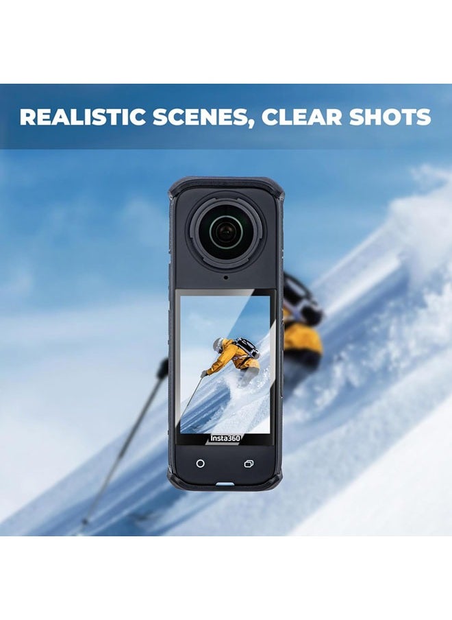 SJet - 2 Pack Insta 360 X4 Screen Protector for Insta360 X4 X 4 Accessories, Anti-scratch Tempered Glass 0.3mm 9H Hardness Anti-Bubble - Image 1