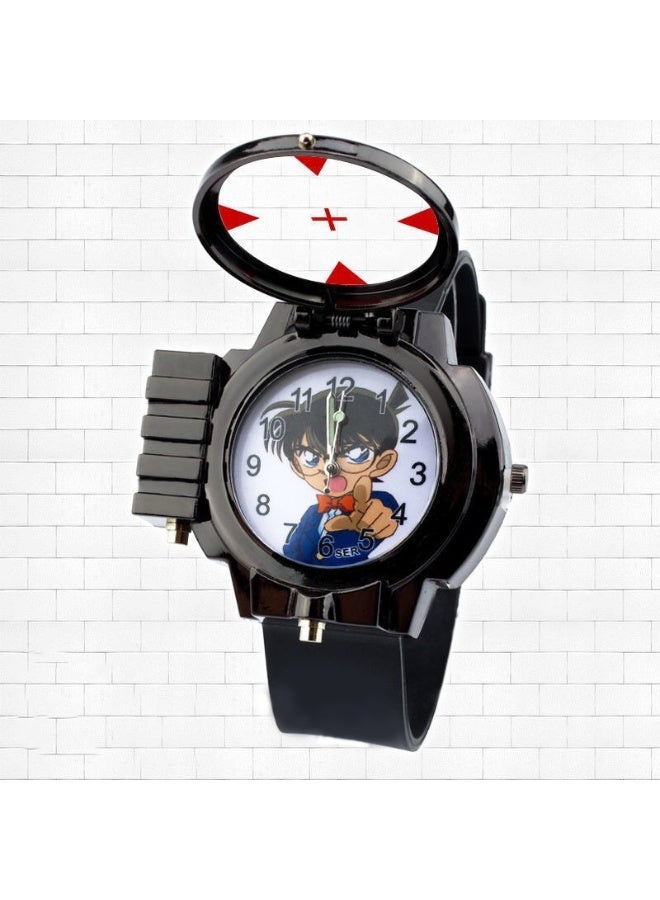 Conan Detective Edogawa Conan Laser Light Quartz Watch Anime Watch for Men Student Kids - Image 1
