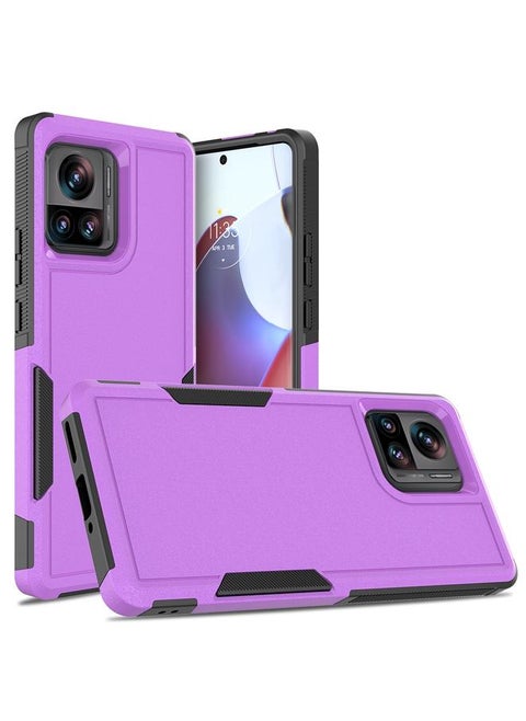 For Motorola Edge+ 2023 / Edge 40 Pro 2 in 1 PC + TPU Phone Case(Purple)