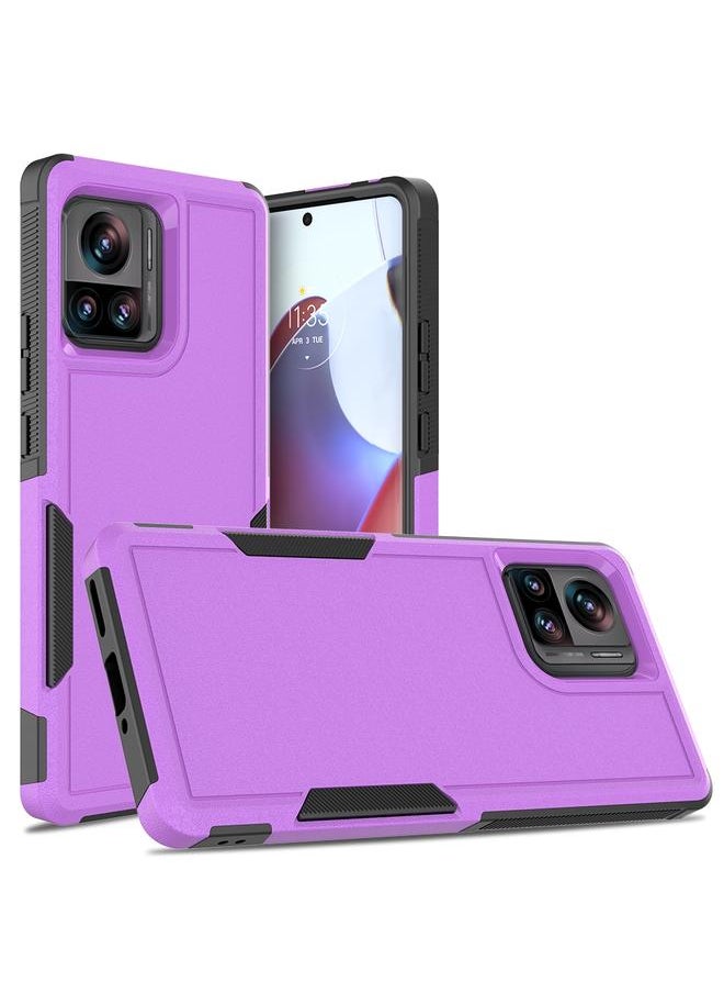 Zaboon - For Motorola Edge+ 2023 / Edge 40 Pro 2 in 1 PC + TPU Phone Case(Purple) - Image 1