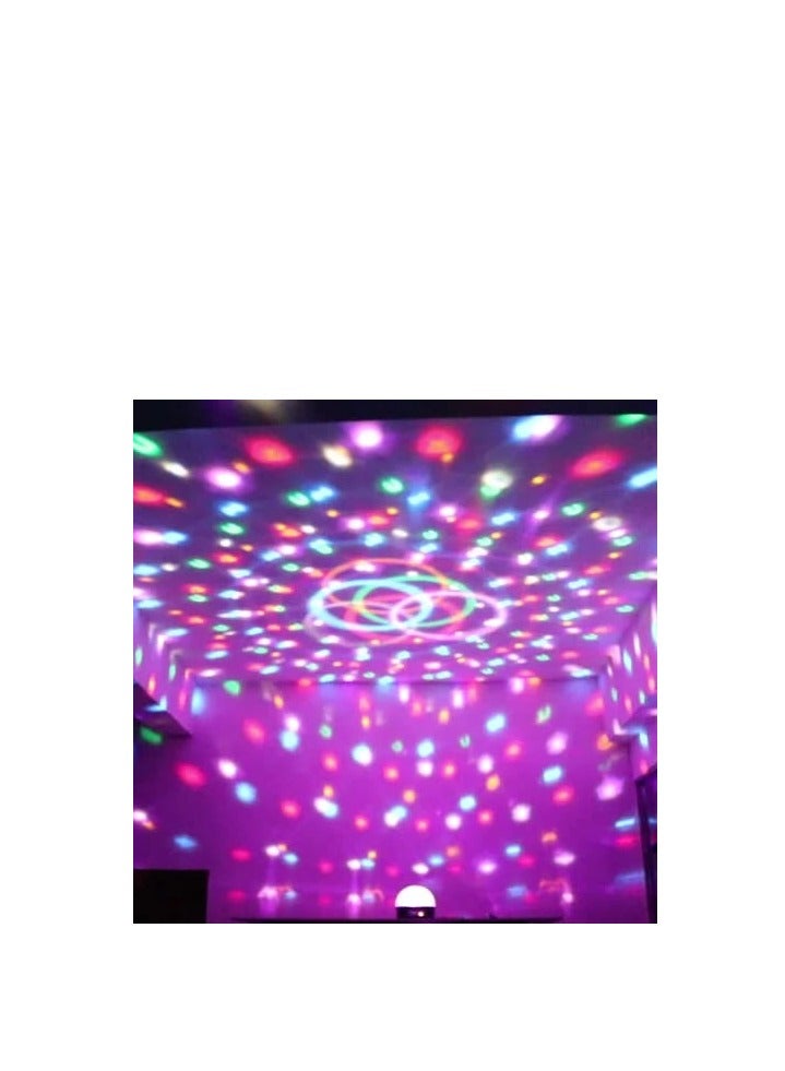 كرة إضاءة ديسكو بجهازِ تحكمٍ عن بعد مع مشغل MP3 أسود / شفاف 7 x 7 x 10سم - Image 4