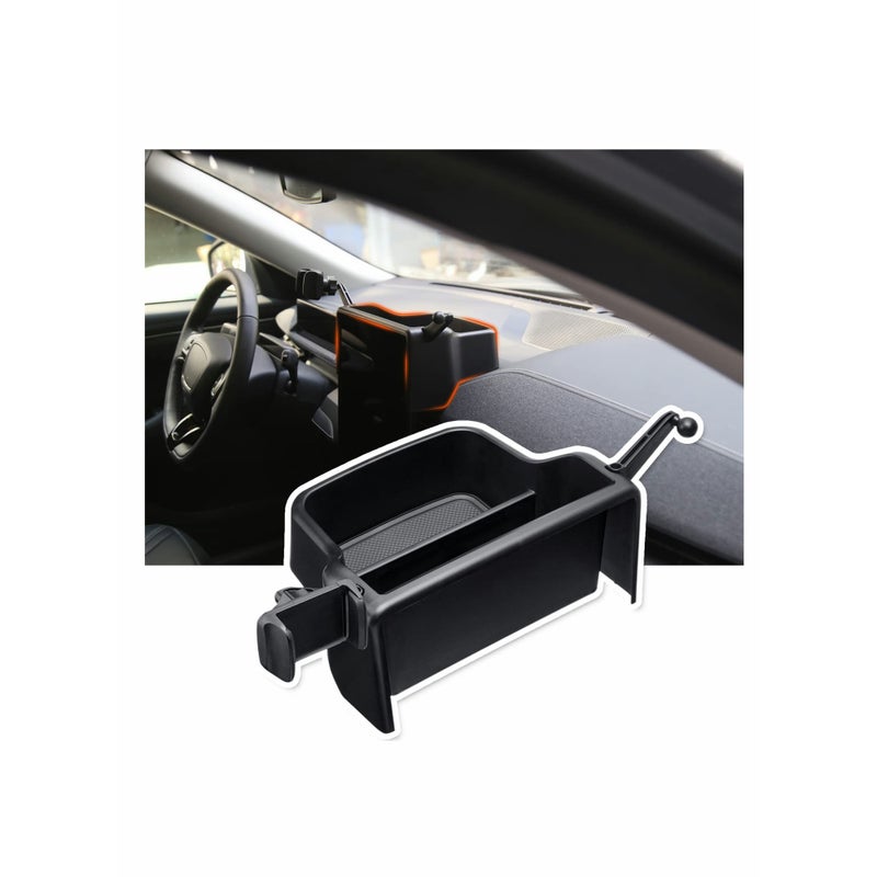 SOLARAE For Ford Mustang Mach-E 2021 2022, Center Console Dash Storage Tray Organizer with Cellphone Holder Inserts Dashboard Storage Box Accessories - Image 1