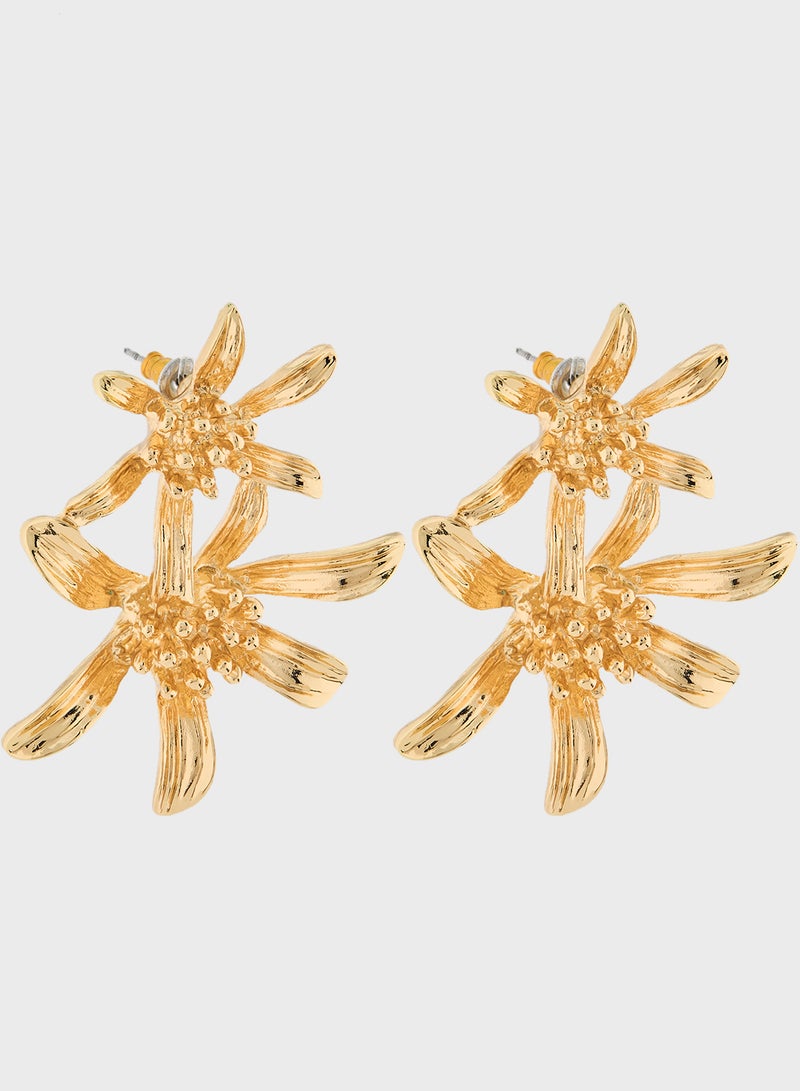 ELLA Floral Drop Acrylic Earrings  - Image 1