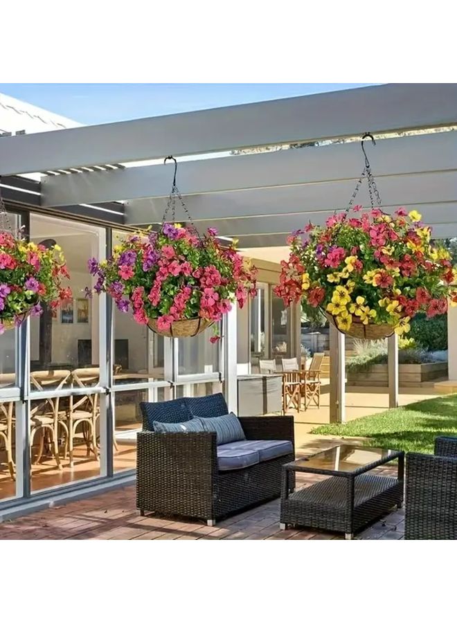 6Pcs Heavy Duty Iron Hanging Chains with Hooks Black Multi Purpose for Bird Feeders Plant Hangers - Image 4