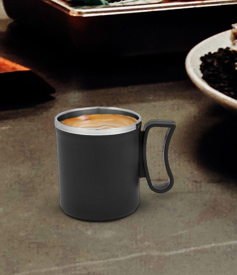 Arto Coffee Tea Milk Mug with Lid Insulated Stainless Steel & Inner Stylist Double Wall Cup Keeps Beverages Hot & Cold for Home Office Restaurant Use.(Multi-Colour) - 200 Ml - Image 4