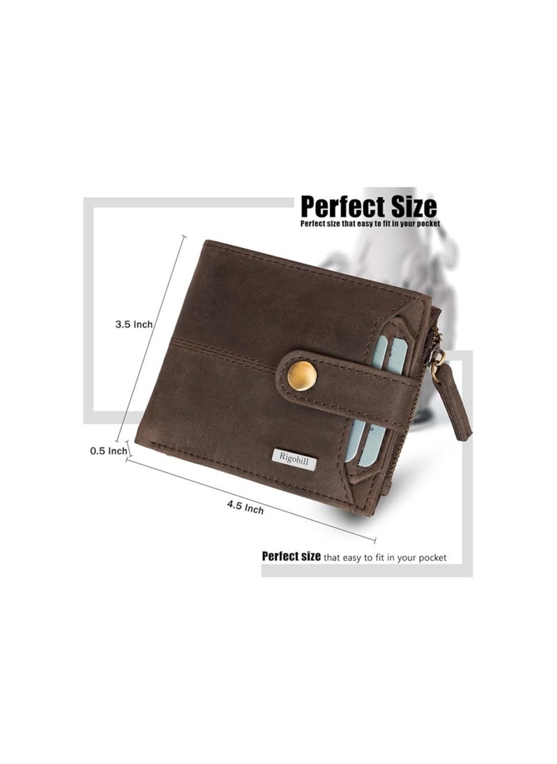 HORNBULL HORNBULL Billy Olive/Mud Mens Leather Wallet | Premium Qaulity Leather Wallet for Mens | Mens Wallet  - Image 4