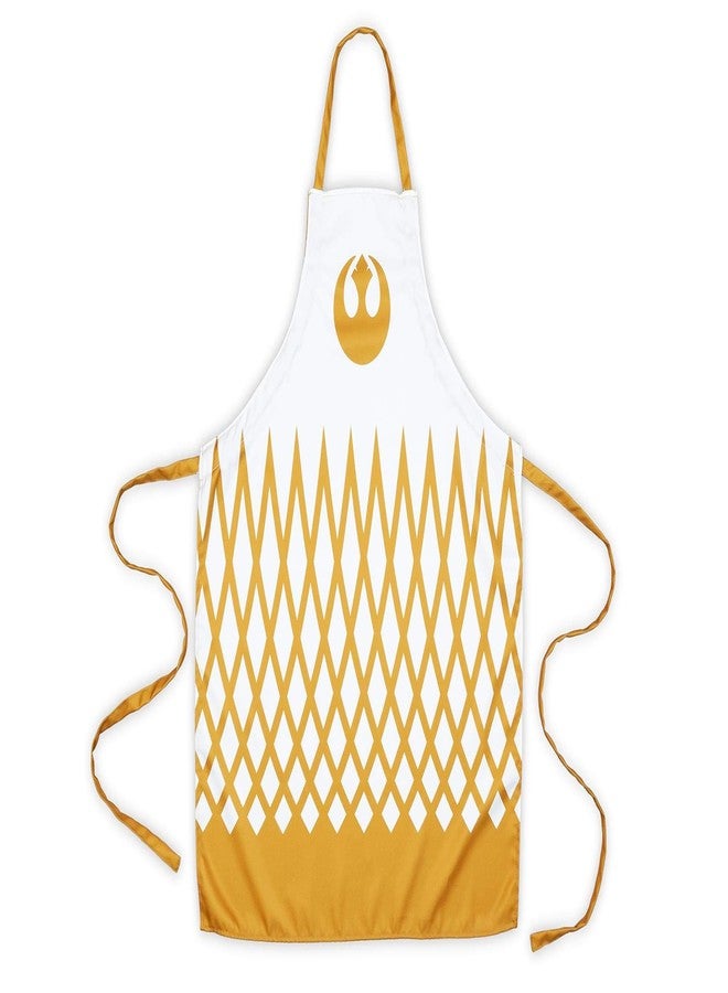 Seven20 Official Star Wars Rebel White/Gold Apron & Oven Mitt Set - White Cookware Accessory Gift - Novelty Chef Items for Outdoor Grilling, Cooking, Baking, and BBQ - Licensed Disney Merchandise - Image 1