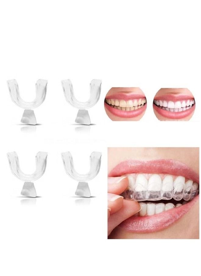 Generic 4Pcs EVA Teeth Protector Mouth Guard Night Guard Mouth Trays For Stop Bruxism Grinding Anti-snoring Teeth Covers Mouth Guard Whitening Dental Braces Silicone Dental Braces  - Image 1