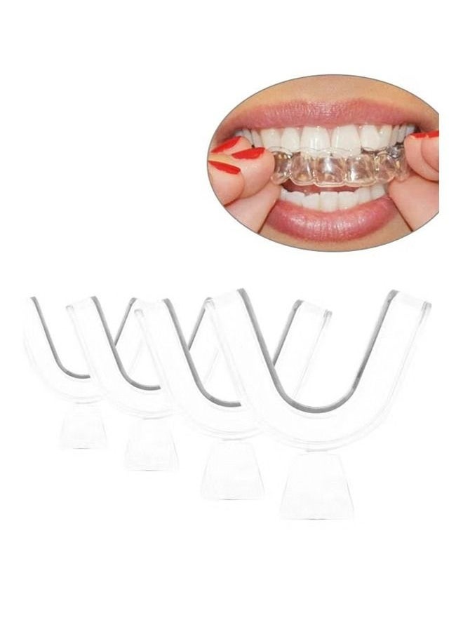 Generic 4Pcs EVA Teeth Protector Mouth Guard Night Guard Mouth Trays For Stop Bruxism Grinding Anti-snoring Teeth Covers Mouth Guard Whitening Dental Braces Silicone Dental Braces  - Image 3