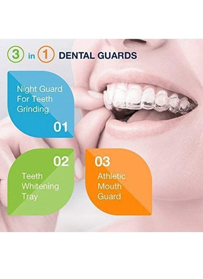 Generic 4Pcs EVA Teeth Protector Mouth Guard Night Guard Mouth Trays For Stop Bruxism Grinding Anti-snoring Teeth Covers Mouth Guard Whitening Dental Braces Silicone Dental Braces  - Image 4