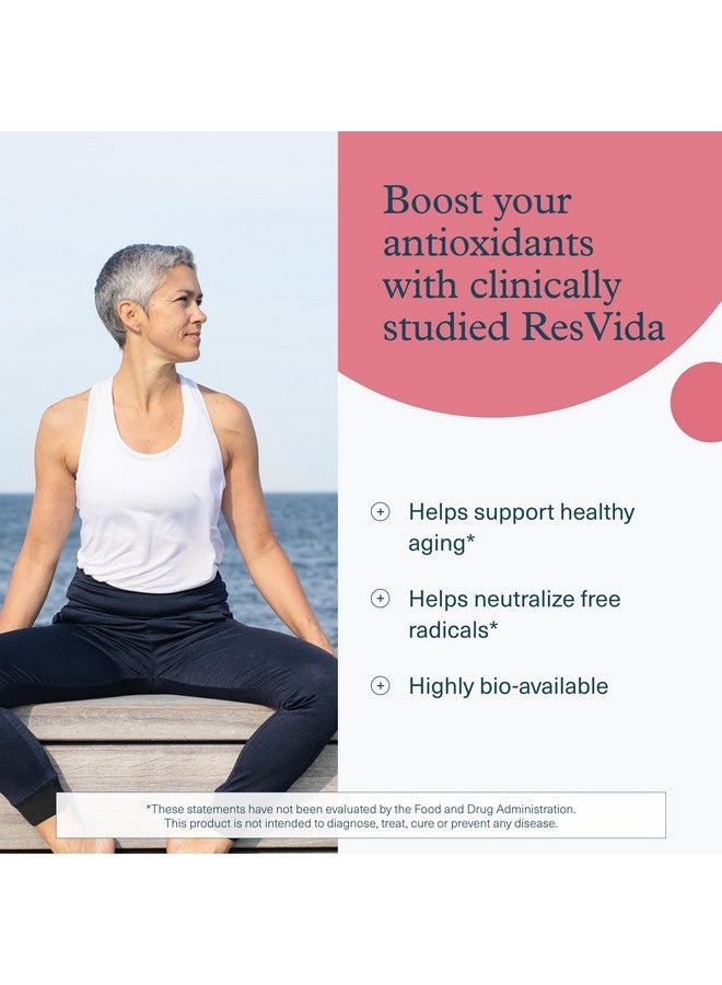 youtheory Youtheory Resveratrol Advanced Antioxidant Formula - Premium Antioxidant Supplement with Super-Fruit Blend - Contains ResVida - Dairy, Soy & Gluten Free - 160 Tablets  - Image 3