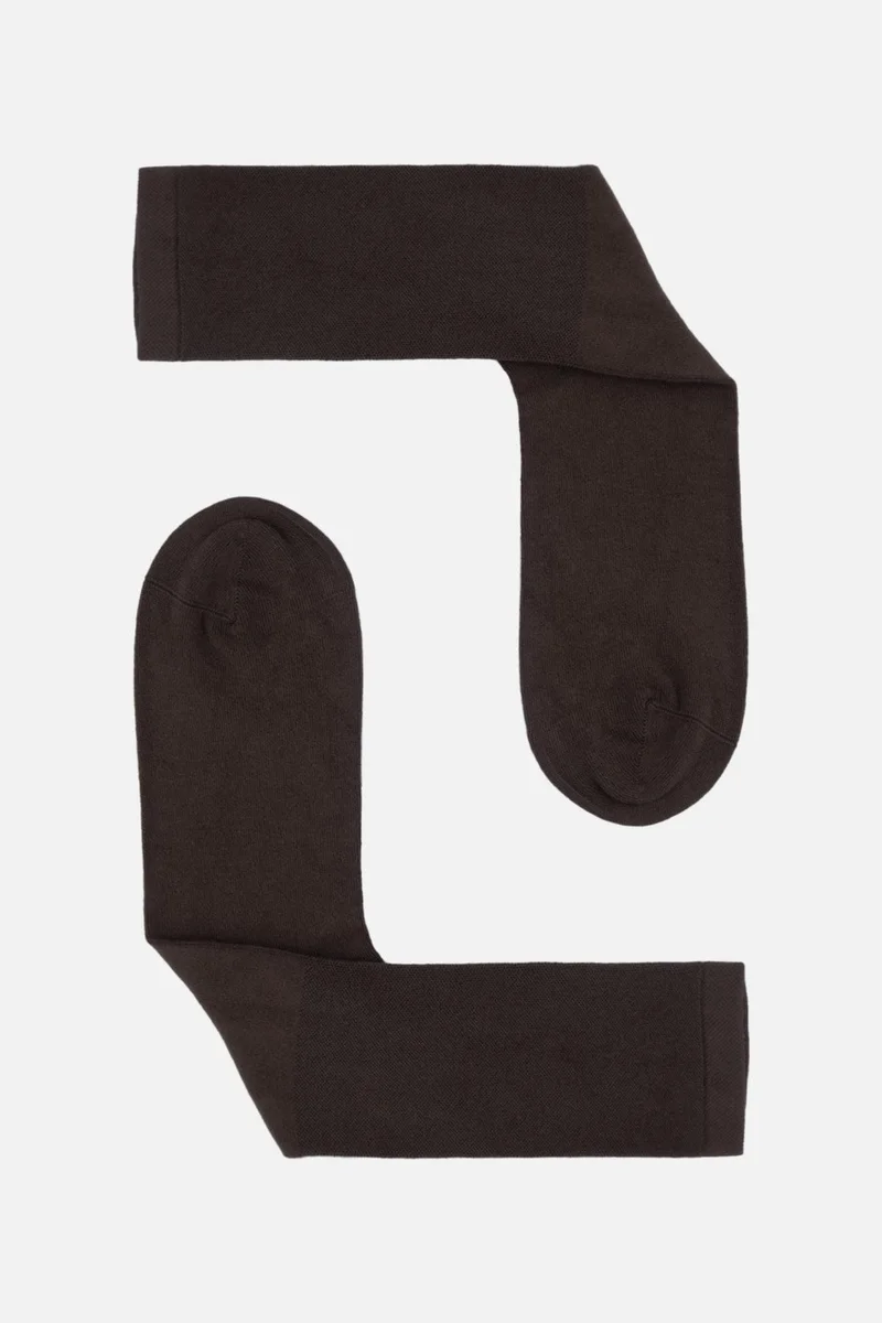 Aytuğ Men's Bamboo Brown Socket Diabetes Socks - A-51000-K