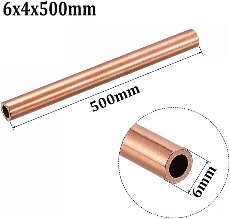 Copper Pipe Straight OD12mm ID8mm Length 250mm Metal Tube - Image 4