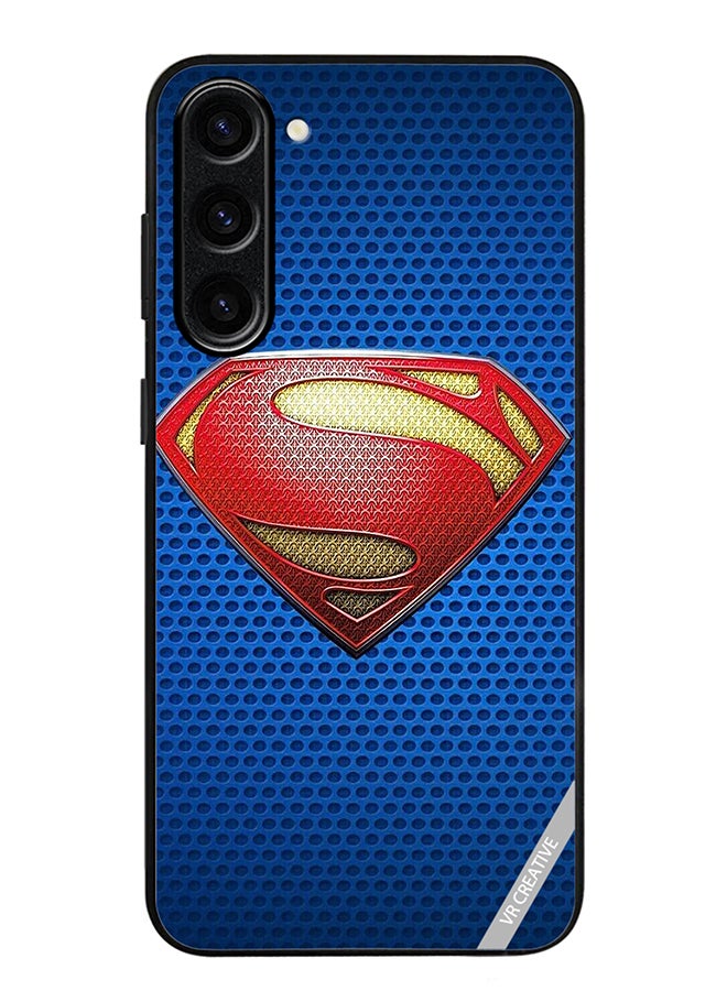 VR CREATIVE Protective Case Cover For Samsung Galaxy S24 Superman Logo Design Multicolour - Image 1