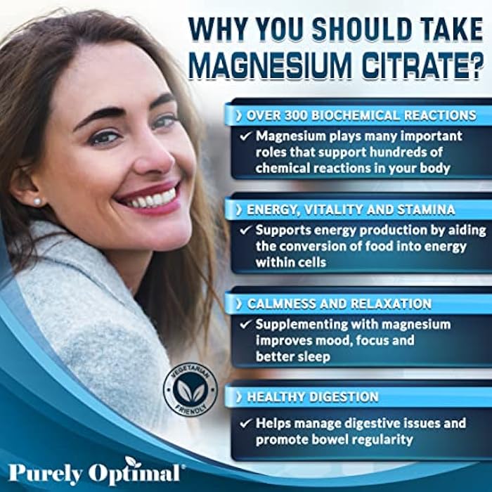 Purely Optimal Magnesium Citrate Gummies for Kids & Adults - Delicious Cherry Flavor - Sleep, Calm & Digestive Support, Relaxation, Muscle Health - Chewable Magnesium, Gluten-Free, Vegan - 90 Gummies - Image 5