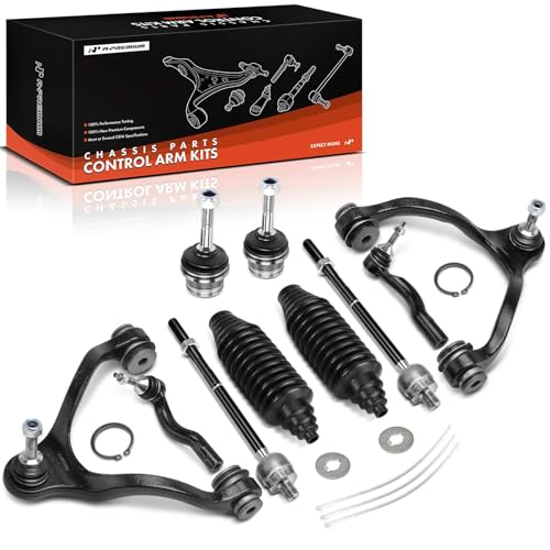 A-Premium Set of 10, Front Upper Control Arm, Lower Ball Joint, Inner Outer Tie Rod End, Compatible with Ford & Lincoln & Mercury - 2003-2011 - Crown Victoria Town Car Marauder Grand Marquis, V8 4.6L - Image 1