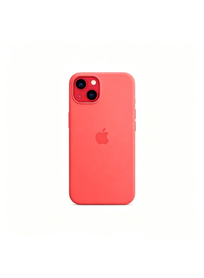 فريق ديلوكس غلاف سيليكون آيفون 13 ميني مع MagSafe (Pink Pomelo) - Image 1