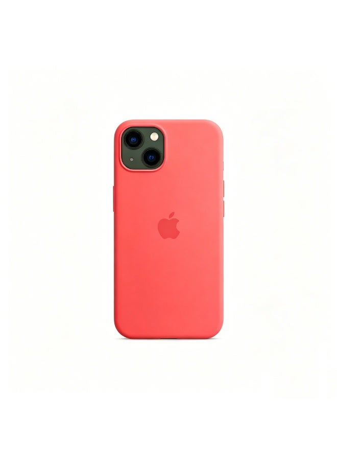 فريق ديلوكس غلاف سيليكون آيفون 13 ميني مع MagSafe (Pink Pomelo) - Image 5