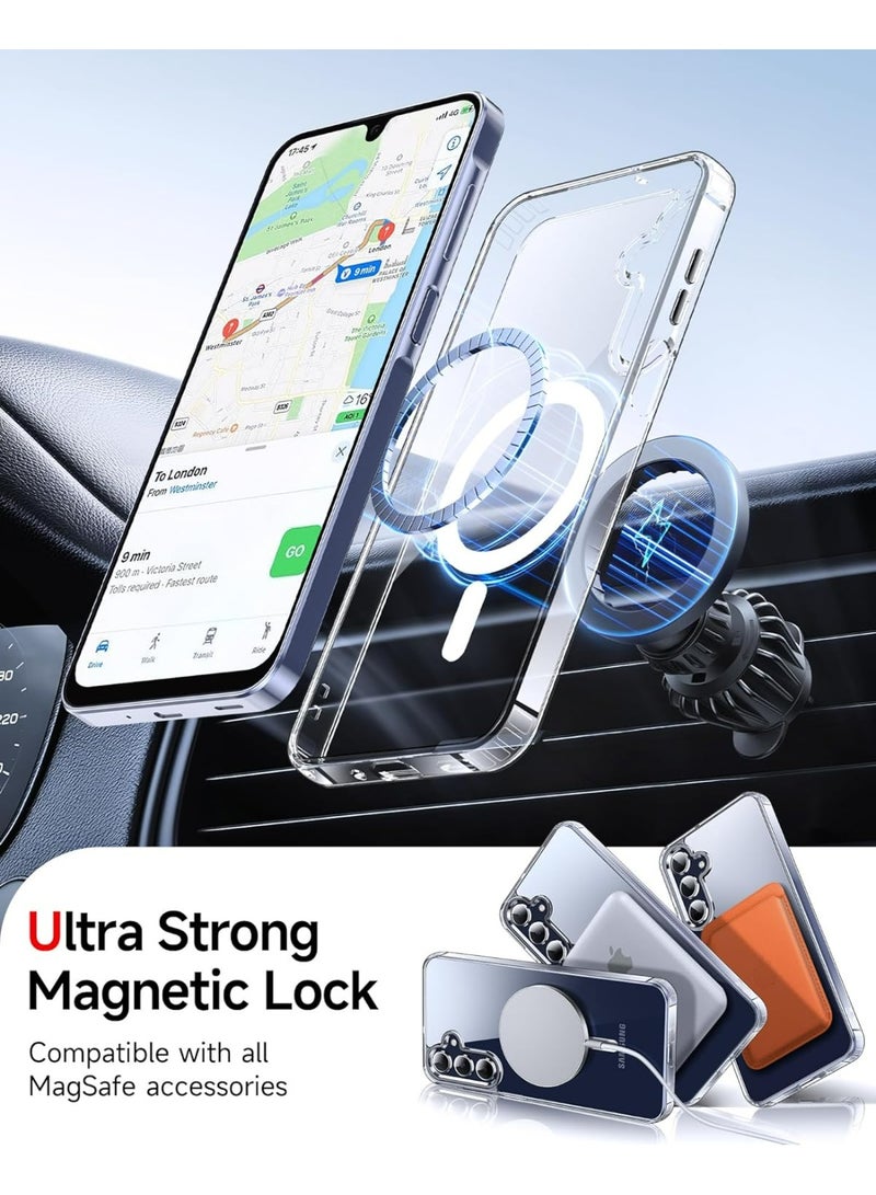 WAIKIL Samsung Galaxy S25 Transparent Case With Hd Tempered Glass Screen Protector, Phone Case, Soft Silicone Edge & Shockproof Pc For Samsung Galaxy S25 6.2 Inch Shockproof Anti-Abrasion Anti-Drop Anti-Fingerprint Design - Image 2