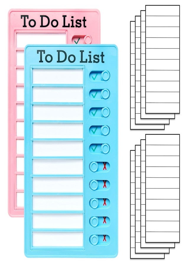 Tsytyst 2-Piece Chores Chart for Kids - Reusable Chore List, Removable Checklist Board, Portable to Do List Visual Schedule for Multiple Kids - Image 1
