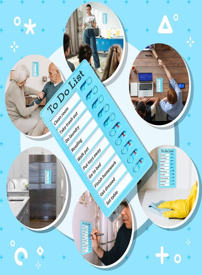 Tsytyst 2-Piece Chores Chart for Kids - Reusable Chore List, Removable Checklist Board, Portable to Do List Visual Schedule for Multiple Kids - Image 2