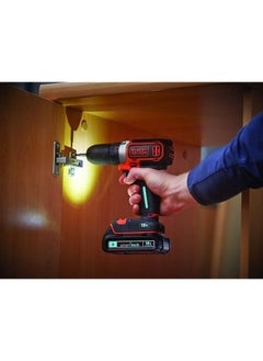 BLACK+DECKER Ker Drill Driver 18V Lithium Ion Smart Tech With 400Ma Charger And Kitbox Bdcdc18Kst Gb Multi Color  - Image 5