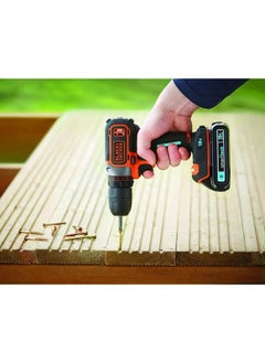 BLACK+DECKER Ker Drill Driver 18V Lithium Ion Smart Tech With 400Ma Charger And Kitbox Bdcdc18Kst Gb Multi Color  - Image 4